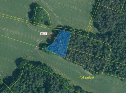 Prodej - pozemek, les, 1 083 m²