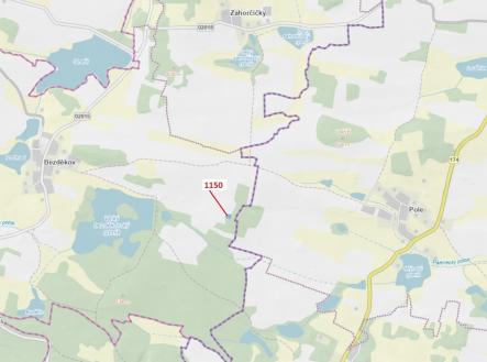 Prodej - pozemek, les, 1 116 m²