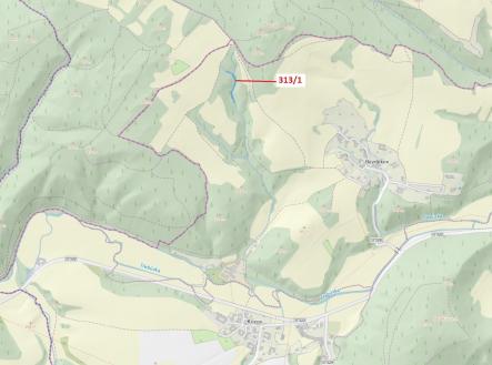 Prodej - pozemek, les, 1 158 m²