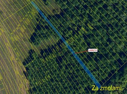 Prodej - pozemek, les, 255 m²