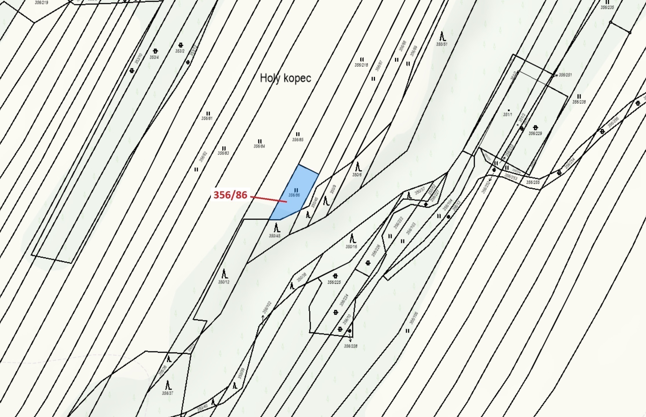 Trvalý travní porost o výměře 252 m2, podíl 1/1, katastrální území Hrubšice, obec Ivančice, obec s r
