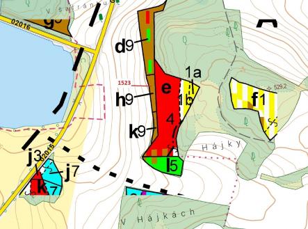 Prodej - pozemek, les, 645 m²