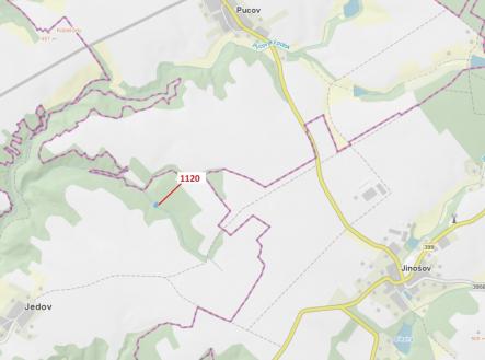 Prodej - pozemek, les, 931 m²