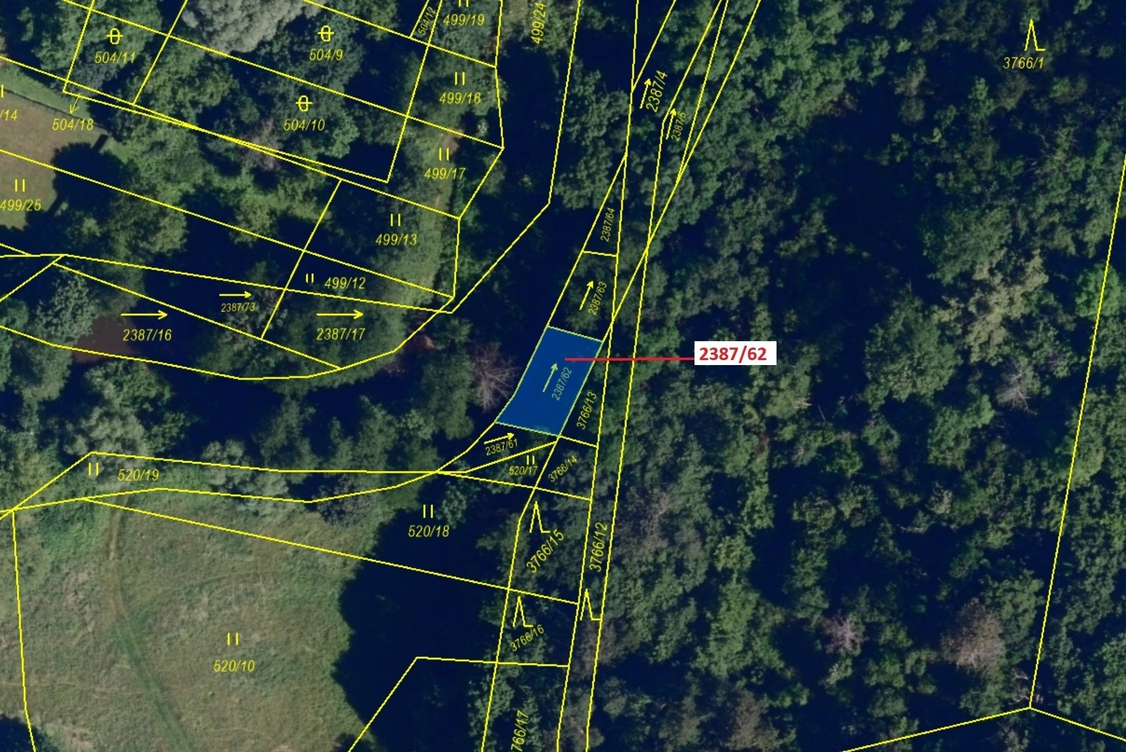 Vodní plocha o výměře 88 m2, podíl 1/1, katastrální území Budkovice, obec Ivančice, obec s rozšířeno