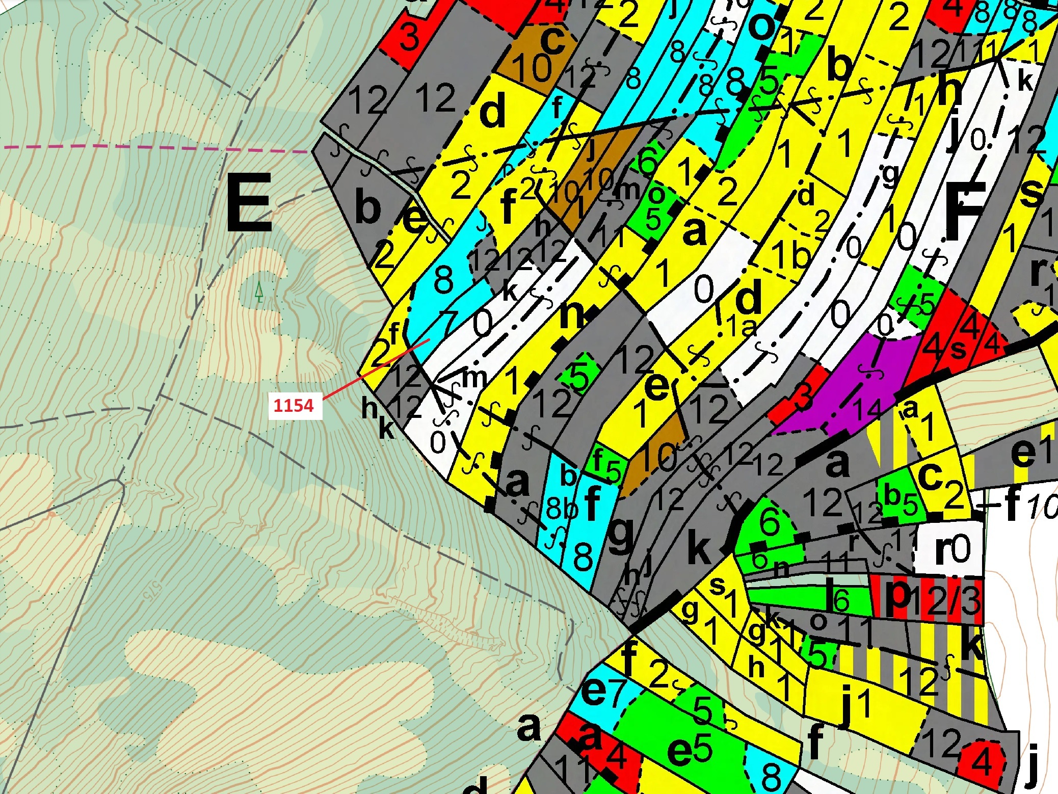 Lesní pozemek o výměře 2384 m2, podíl 1/1, katastrální území Vilice, obec Vilice, obec s rozšířenou 