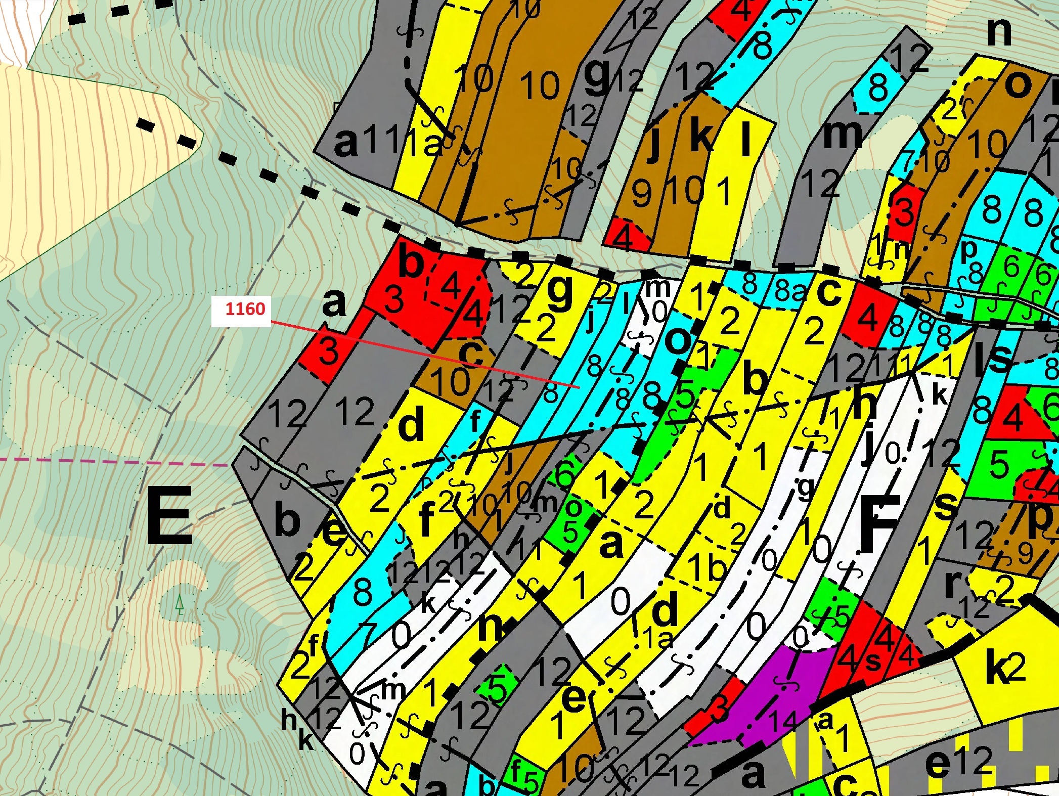 Lesní pozemek o výměře 2693 m2, podíl 1/1, katastrální území Vilice, obec Vilice, obec s rozšířenou 