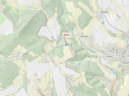 Prodej - pozemek, les, 2 709 m²