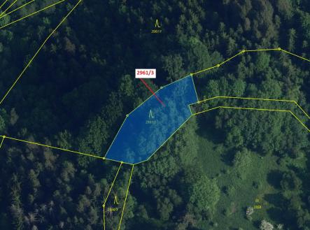 Prodej - pozemek, les, 1 217 m²