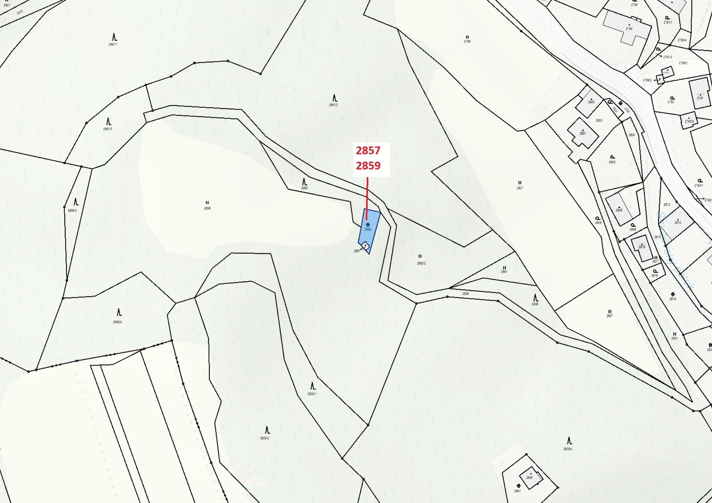 Zastavěná plocha a nádvoří a ostatní plocha o výměře 199 m2, podíl 1/1, katastrální území Český Dub,