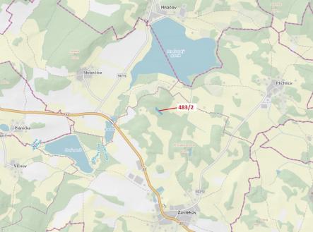 Prodej - pozemek, les, 2 895 m²