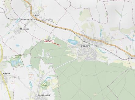 Prodej - pozemek, les, 1 174 m²