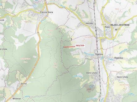 Prodej - pozemek, les, 2 318 m²