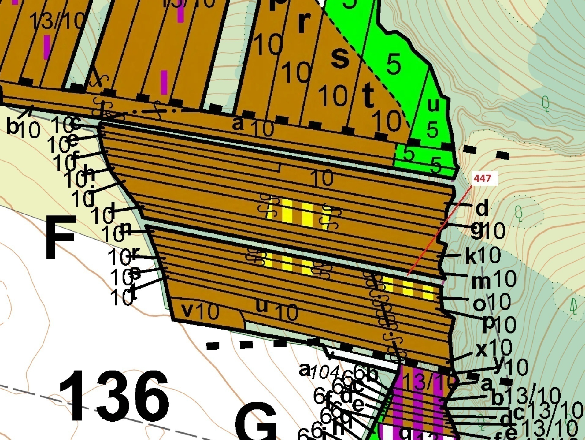 Lesní pozemek o výměře 1989 m2, podíl 1/1, katastrální území Hradčany na Moravě, obec Hradčany, obec