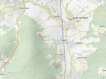 Prodej - pozemek, les, 500 m²