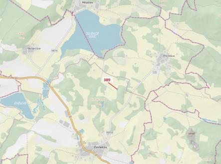 Prodej - pozemek, les, 332 m²