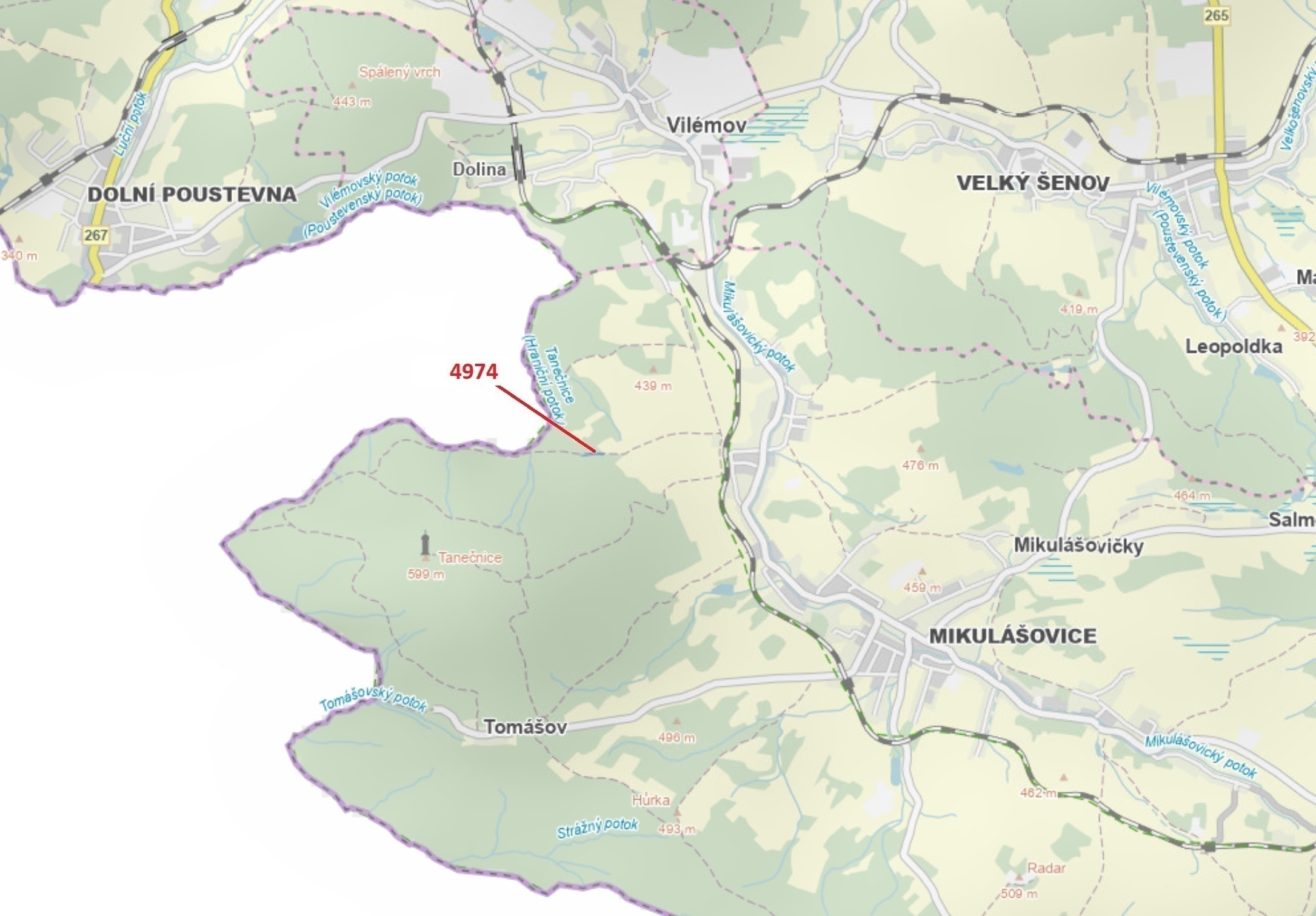 Ostatní plocha o výměře 216 m2, podíl 1/1, katastrální území Mikulášovice, obec Mikulášovice, obec s