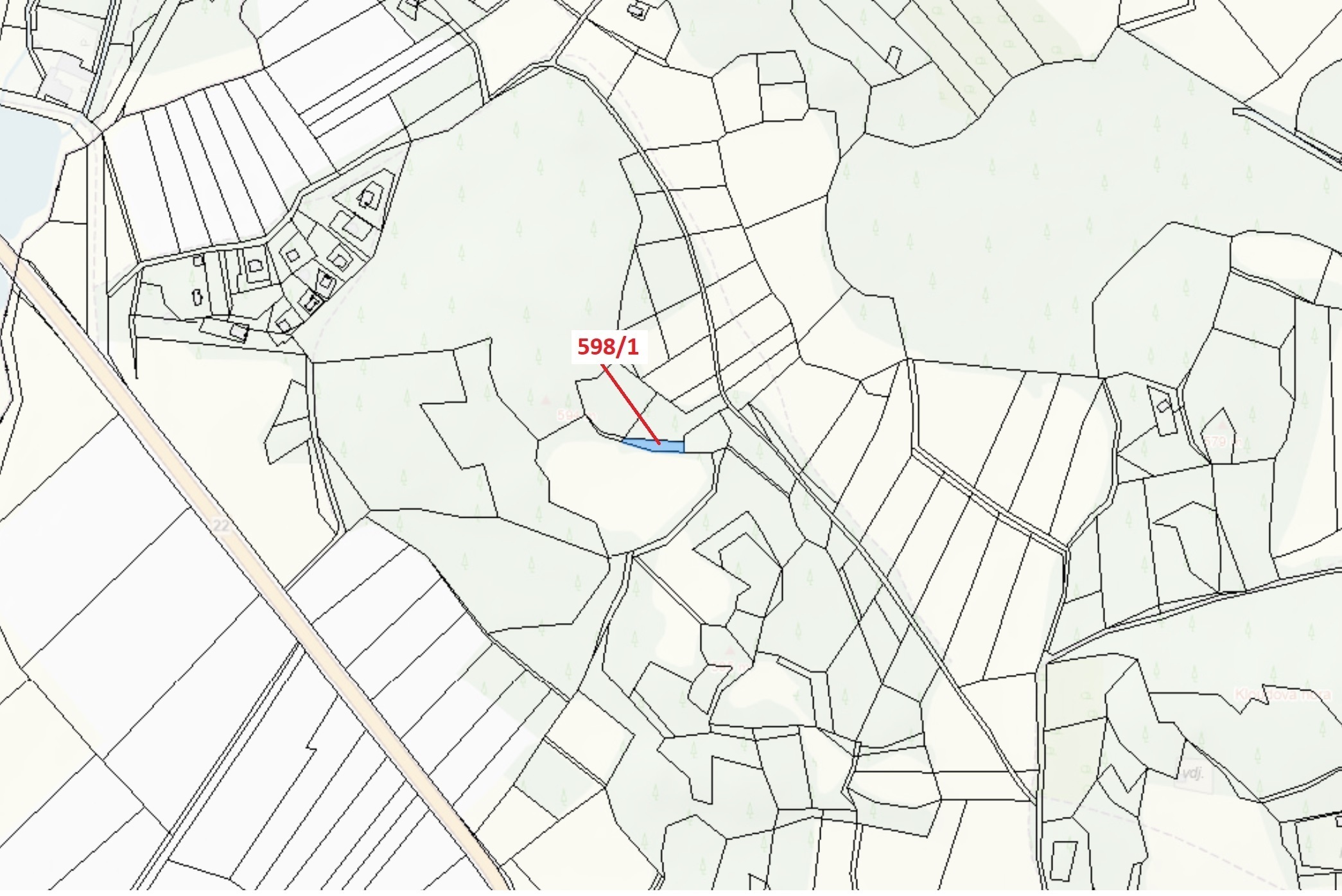 Trvalý travní porost o výměře 272 m2, podíl 1/1, katastrální území Zavlekov, obec Zavlekov, obec s r
