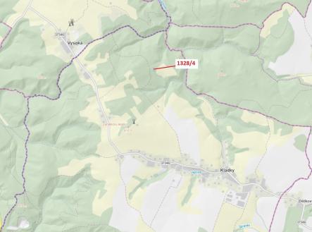 Prodej - pozemek, les, 199 m²