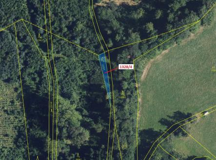 Prodej - pozemek, les, 199 m²