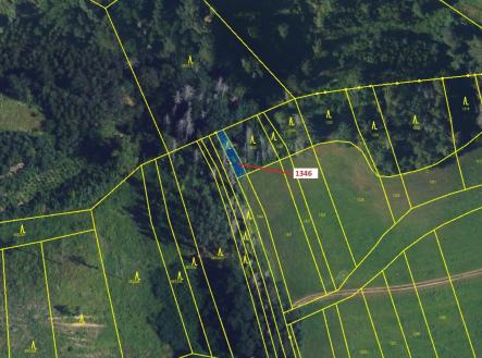 Prodej - pozemek, les, 135 m²