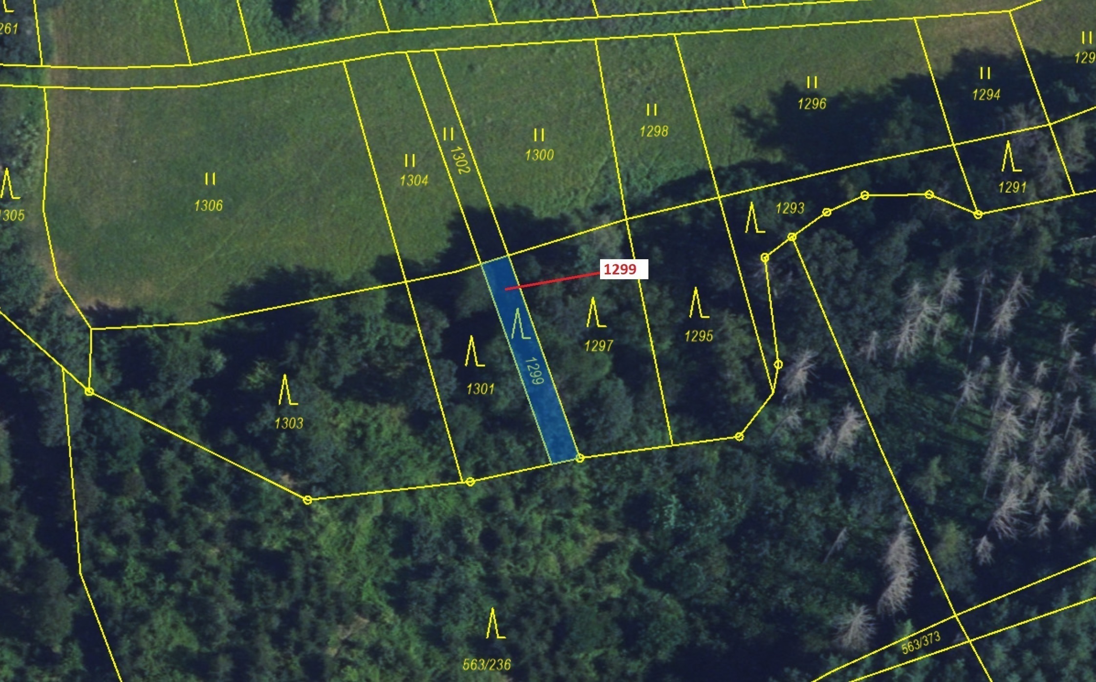 Lesní pozemek o výměře 114 m2, podíl 1/1, katastrální území Spešov, obec Spešov, obec s rozšířenou p