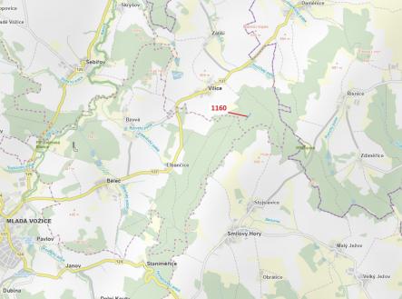 Prodej - pozemek, les, 2 693 m²