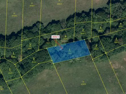 Prodej - pozemek, les, 1 130 m²