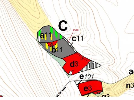 Prodej - pozemek, les, 447 m²