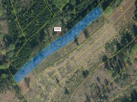 Prodej - pozemek, les, 2 384 m²