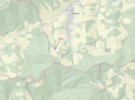 Prodej - pozemek, les, 2 467 m²