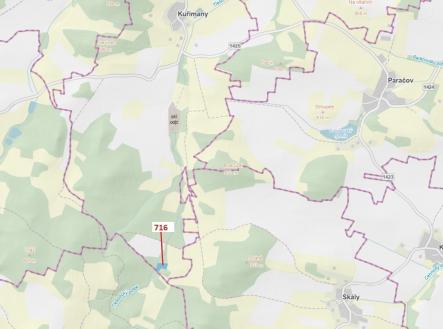 Prodej - pozemek, les, 4 499 m²