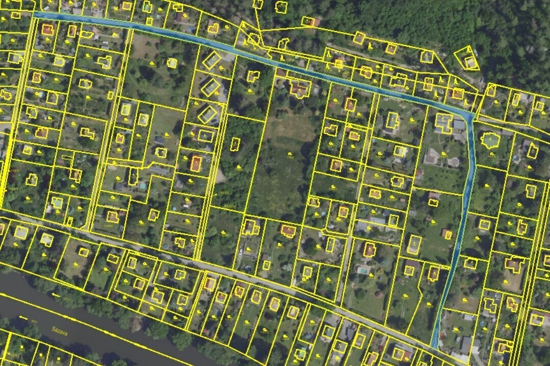 id. 1/12 pozemku - ostatní plochy v k.ú. Hradové Střimelice, obec Stříbrná Skalice, okres Praha-vých