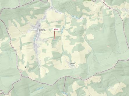 Prodej - pozemek, les, 867 m²