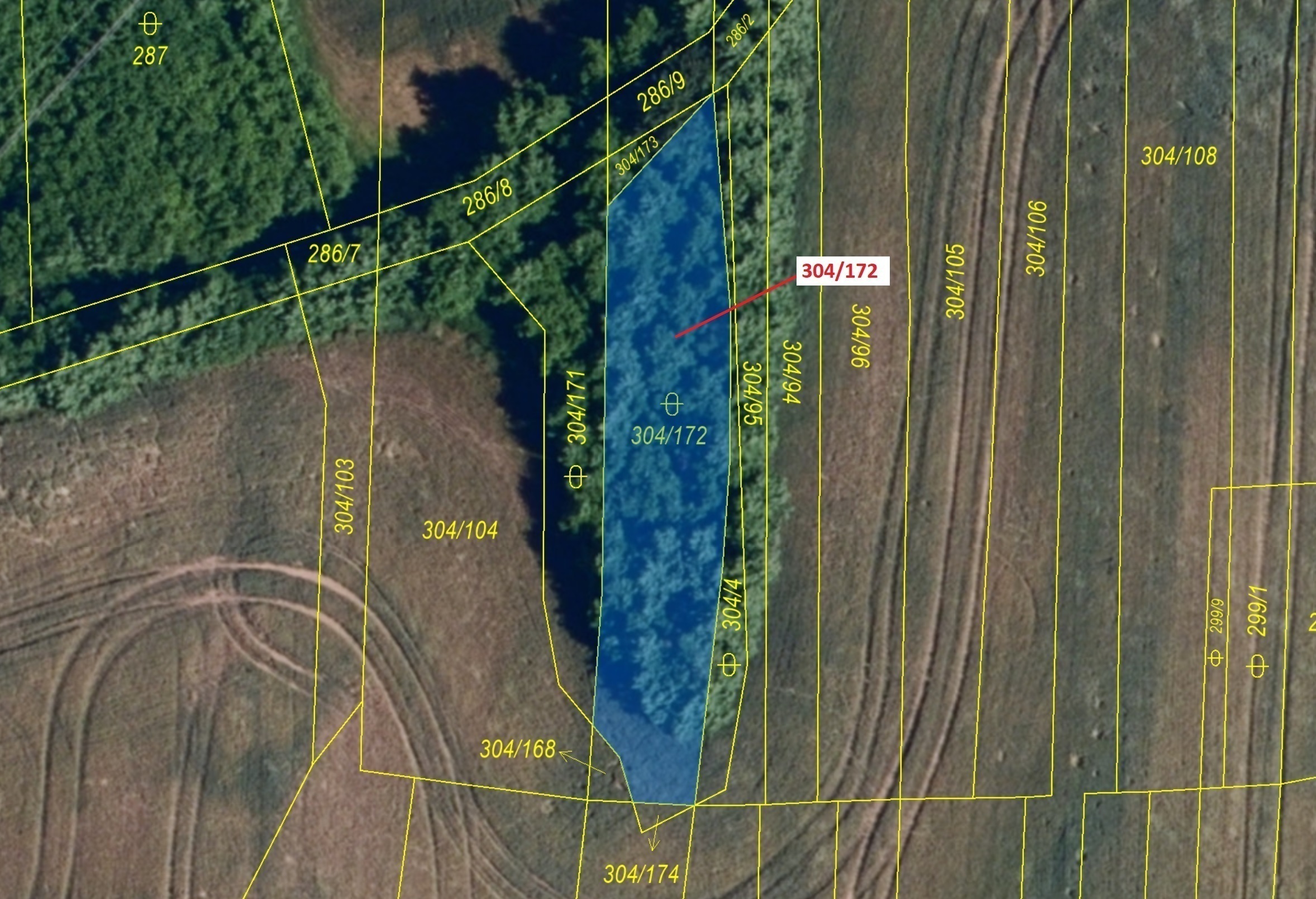 Ostatní plocha o výměře 597 m2, podíl 1/1, katastrální území Hrubšice, obec Ivančice, obec s rozšíře