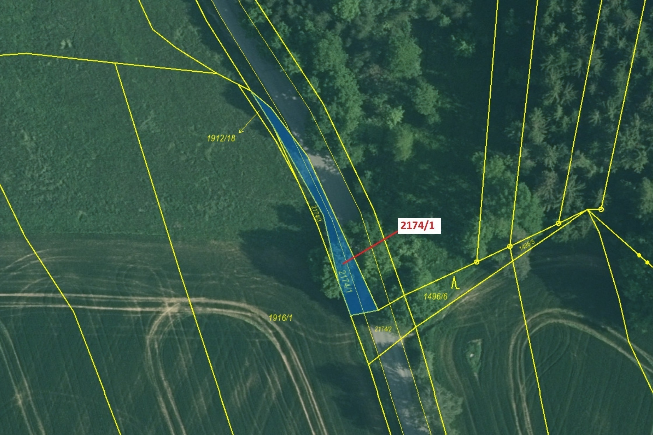 Ostatní plocha o výměře 194 m2, podíl 1/1, katastrální území Dolní Stropnice, obec Římov, obec s roz