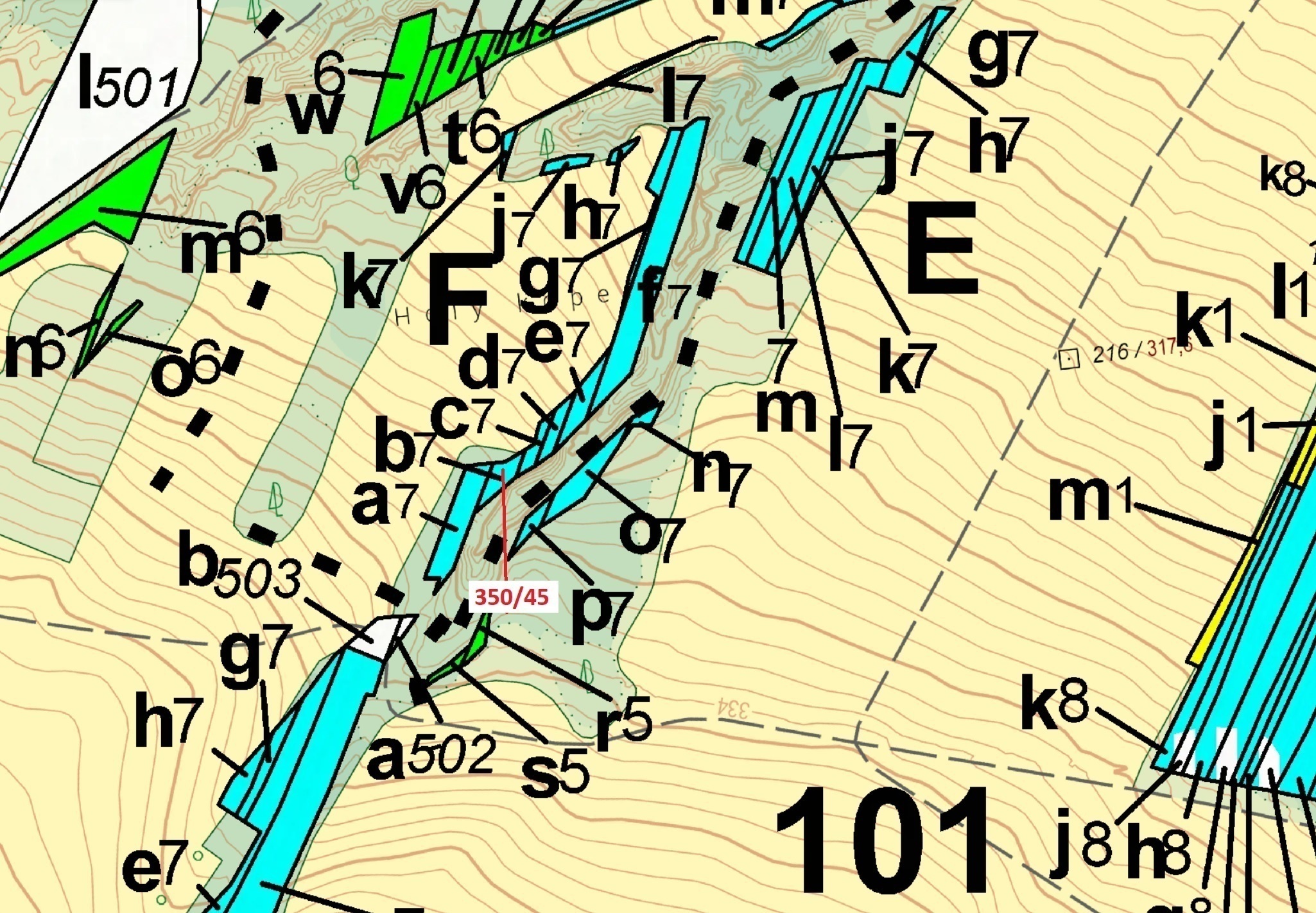 Lesní pozemek o výměře 183 m2, podíl 1/1, katastrální území Hrubšice, obec Ivančice, obec s rozšířen
