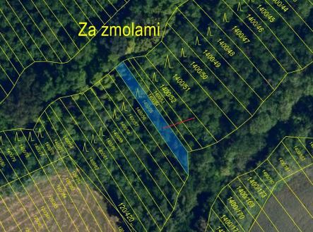 Prodej - pozemek, les, 140 m²