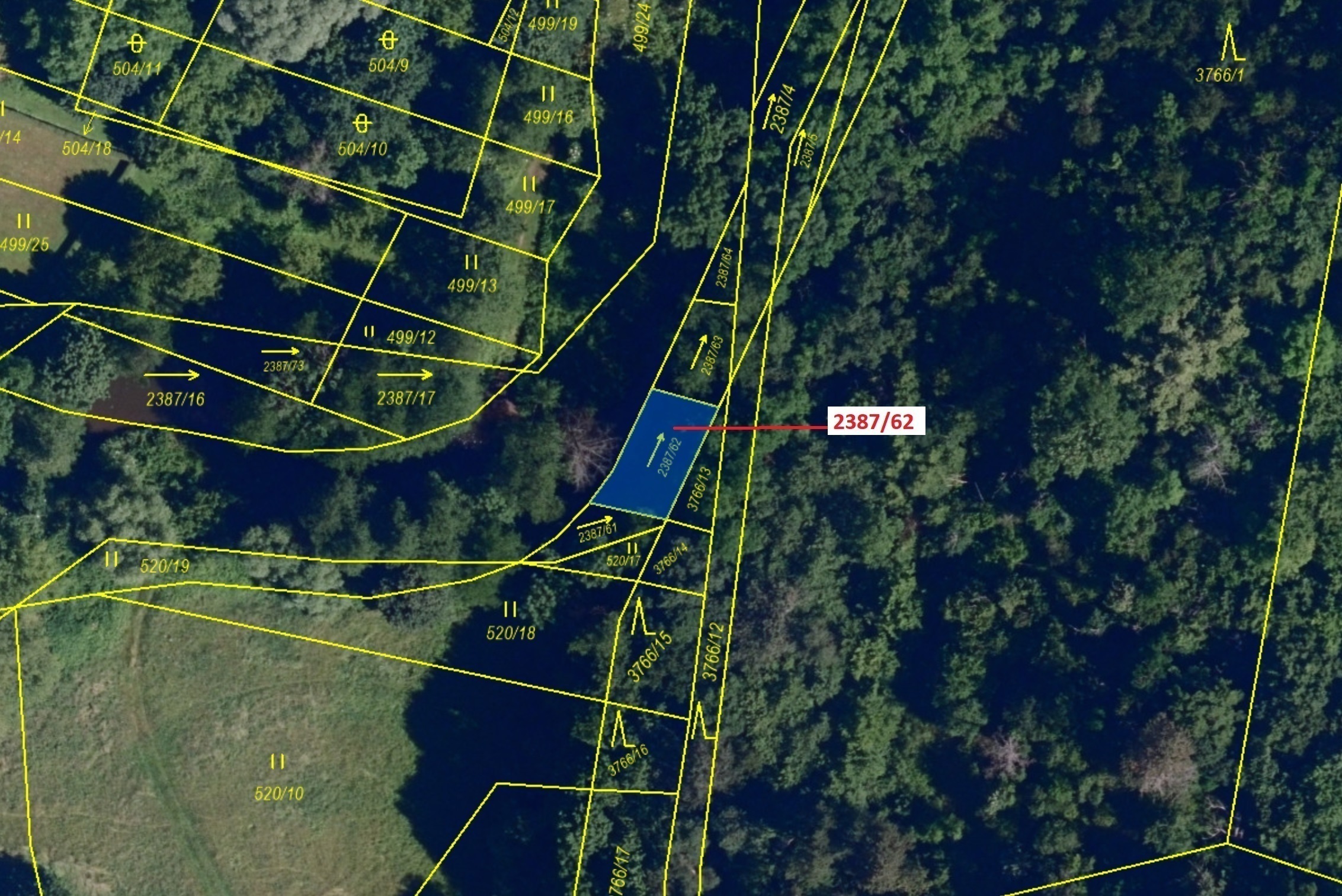 Vodní plocha o výměře 88 m2, podíl 1/1, katastrální území Budkovice, obec Ivančice, obec s rozšířeno