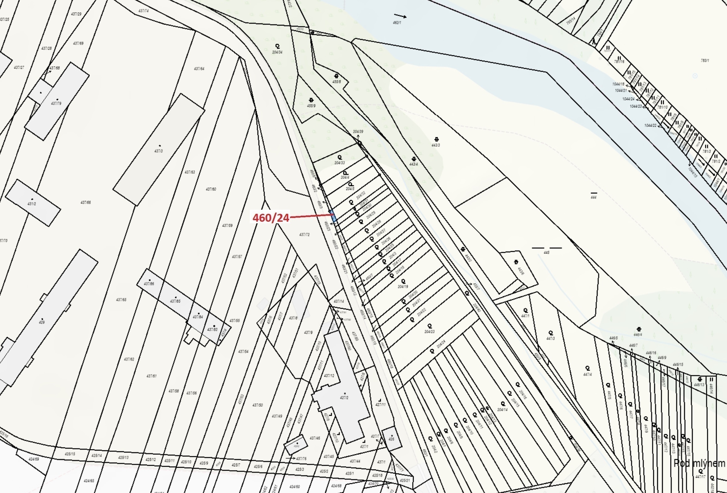 Ostatní plocha o výměře 10 m2, podíl 1/1, katastrální území Hrubšice, obec Ivančice, obec s rozšířen