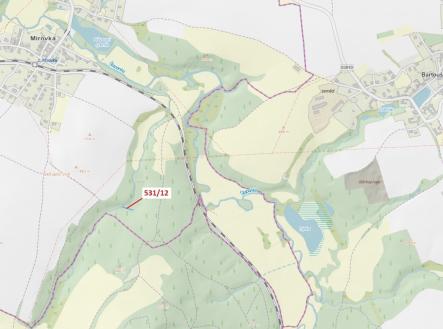 Prodej - pozemek, les, 281 m²