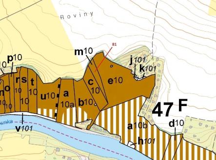Prodej - pozemek, les, 1 816 m²
