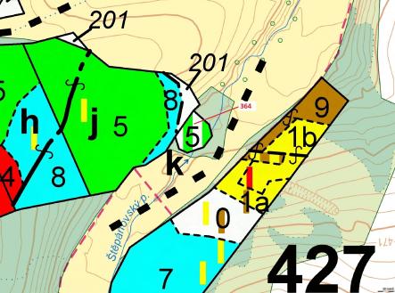 Prodej - pozemek, les, 838 m²