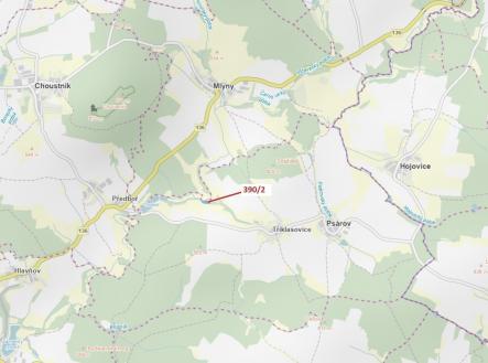 Prodej - pozemek, les, 3 464 m²