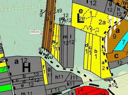 Prodej - pozemek, les, 1 174 m²