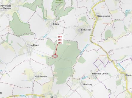 Prodej - pozemek, les, 3 483 m²