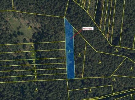 Prodej - pozemek, les, 1 702 m²