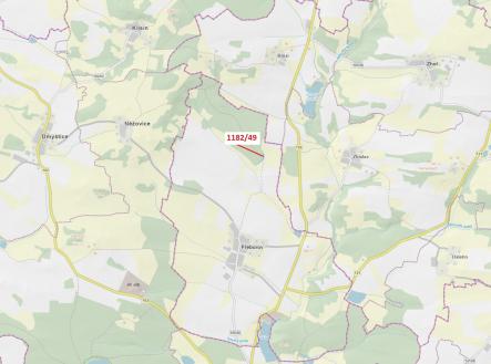 Prodej - pozemek, les, 1 165 m²