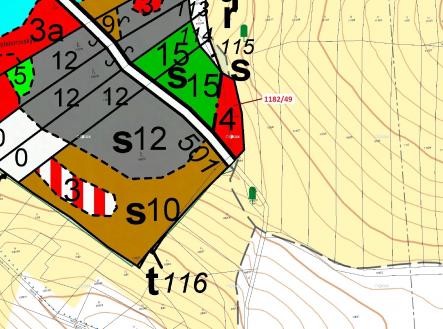 Prodej - pozemek, les, 1 165 m²