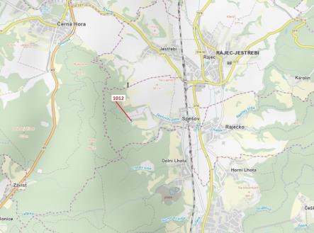 Prodej - pozemek, les, 500 m²