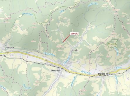 Prodej - pozemek, les, 933 m²